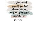 commit your plans to the lord