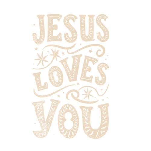 new year encouragement jesus loves you sand